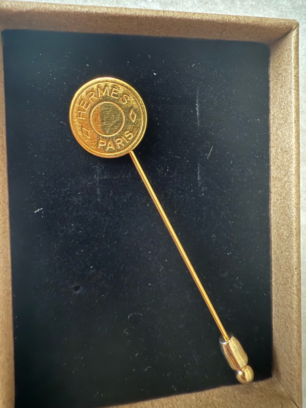 Hermès Gold Brooch Pin